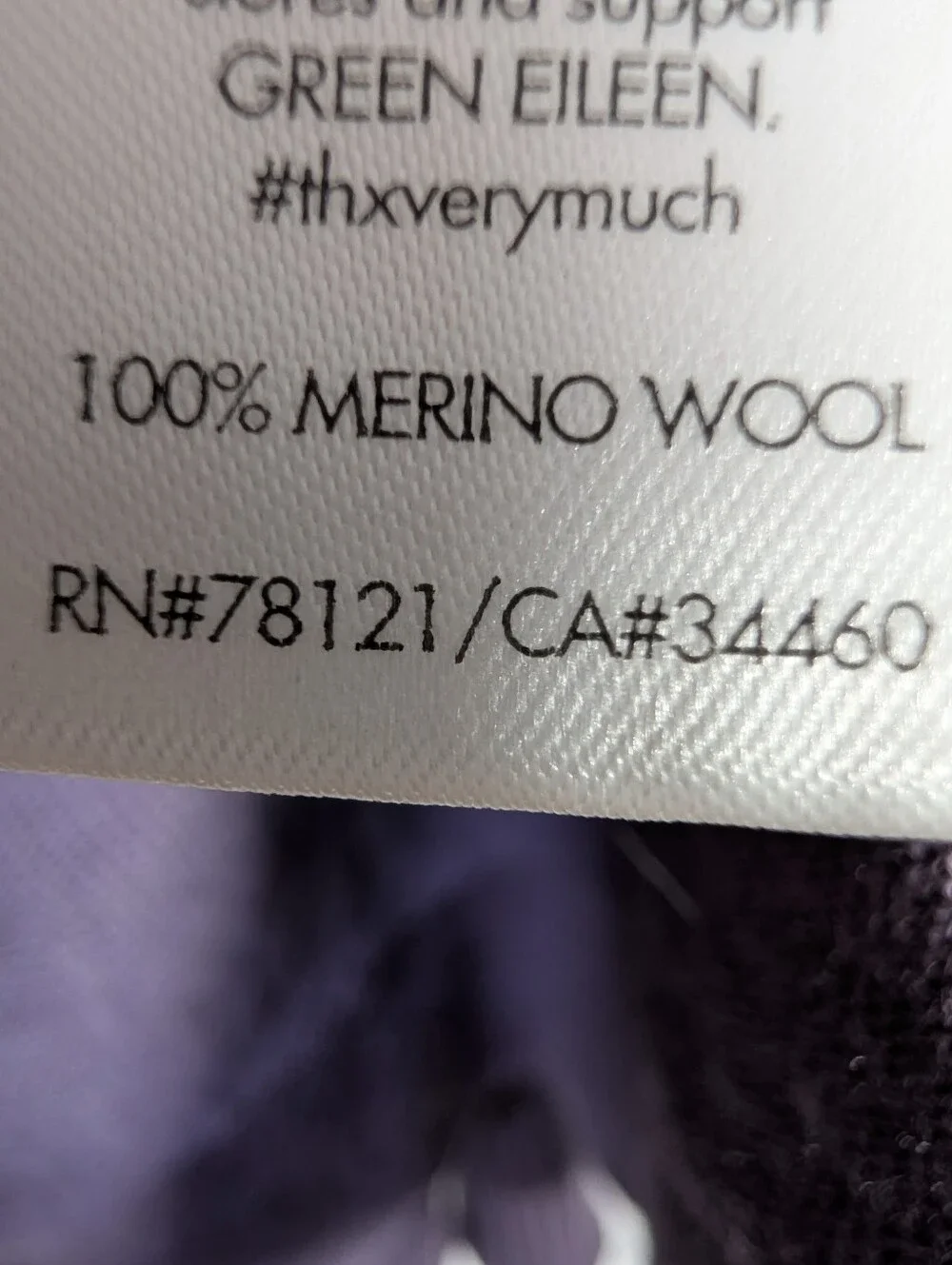 Eileen Fisher Merino Wool Open Cardigan Purple Lavender M Quiet Luxury - Picture 5 of 7